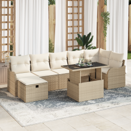 8-teiliges Garten-Sofa-Set...