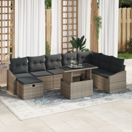 9-teiliges Garten-Sofa-Set...