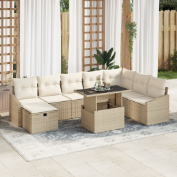 9-teiliges Gartensofa Set...