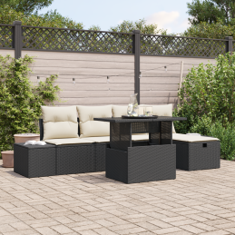 6-teiliges Garten-Sofa-Set...