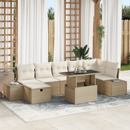 8 Teile Garten Sofa Set mit...