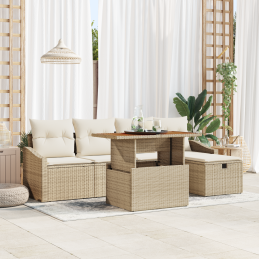 6-teiliges Garten-Sofa-Set...