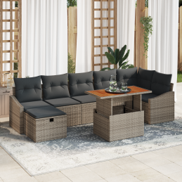 8-teiliges Garten-Sofa-Set...