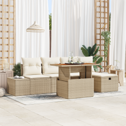 6-teiliges Garten Sofa Set...