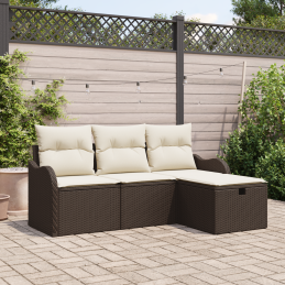 4-teiliges Garten-Sofa-Set...
