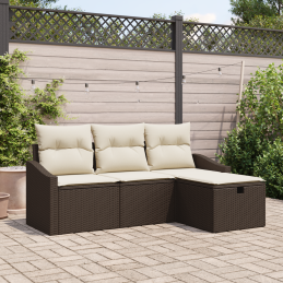 4-teiliges Garten-Sofa-Set...