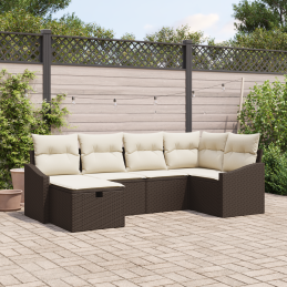 6-teiliges Garten-Sofa-Set...