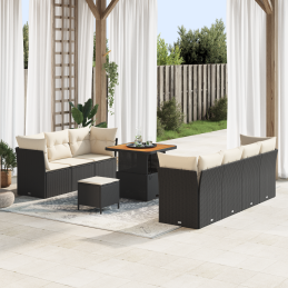 10-teiliges Garten-Sofa-Set...