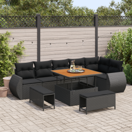 9 Teile Garten Sofa Set mit...