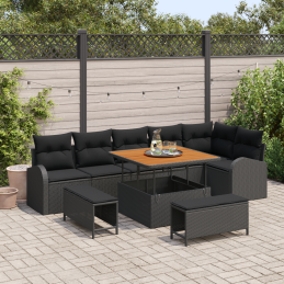 9-teiliges Garten-Sofa-Set...