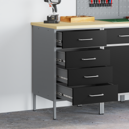 Werkbank Schwarz 50x55x85...