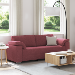 3-Sitzer Sofa in Weinrot,...
