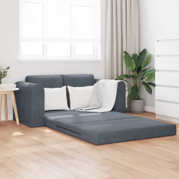 Sofabett 2-in-1 Dunkelgrau...