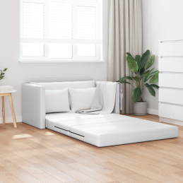Boden-Sofa-Bett 2-in-1 Weiß...