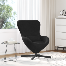 Eiersessel schwarzes Velvet