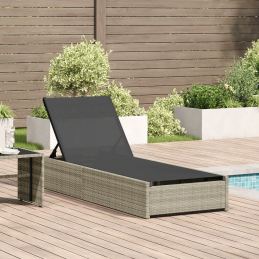Sonnenliege Beige 60x200x27...