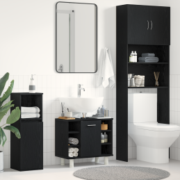Badezimmer Schrank Schwarz...
