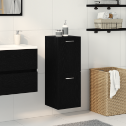 Bad-Wandschrank Schwarz...