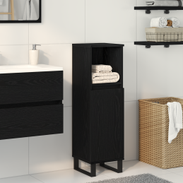 Badezimmer Schrank Schwarz...