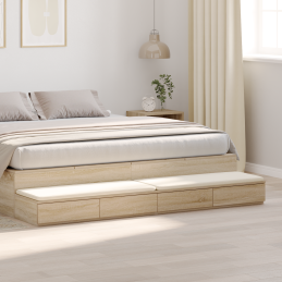 Bett mit Schubladen Sonoma...