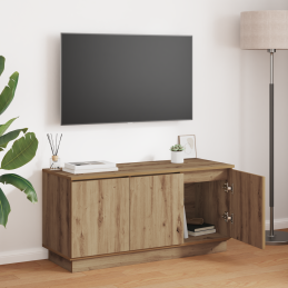 TV-Schrank Massivholz Eiche...