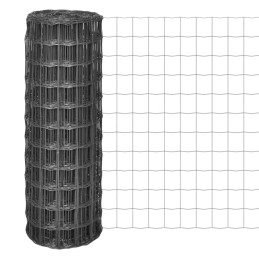 Eurozaun Stahl 10 x 1,2 m Grau