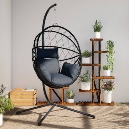 Hängesessel Ei-Design mit...