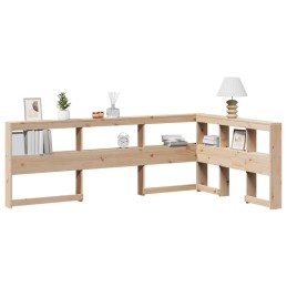 Kopfteil mit Bücherregal...