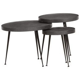 Couchtisch 3 Stk. Schwarz...