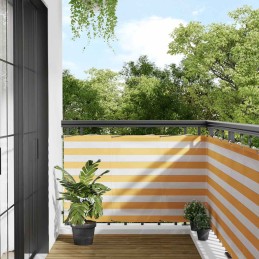 Balkon-Sichtschutz Gelb und...