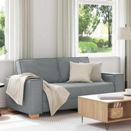 2-Sitzer Sofa Hellgrau 140...