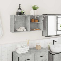 Bad-Wandschrank Betongrau...