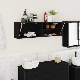 Bad-Wandschrank Schwarz...