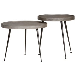 Couchtisch 2 Stk. Silbern...