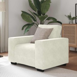 Sessel Creme 60 cm Samt