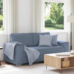 Zweisitzer-Sofa Blau 140 cm...