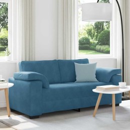 Zweisitzer-Sofa Blau 140 cm...
