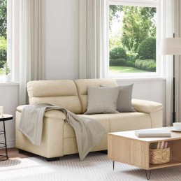 2-Sitzer-Sofa Creme 120 cm...