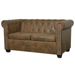Chesterfield-Sofa 2-Sitzer...