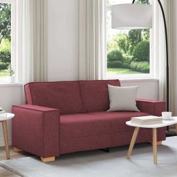 2-Sitzer Sofa Weinrot 140...