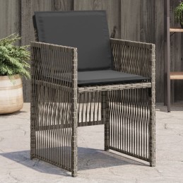 Gartenstühle mit Kissen 4...