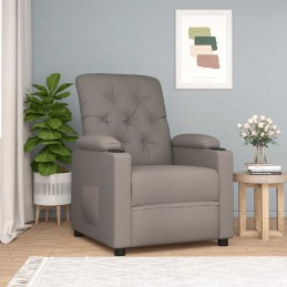 Relaxsessel Taupe Stoff