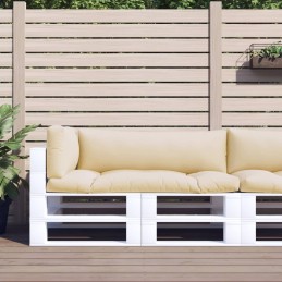 Palettenkissen 3-tlg. Beige...