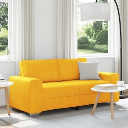 Zweisitzer-Sofa Hellgelb...