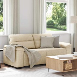 2-Sitzer-Sofa Creme 140 cm...