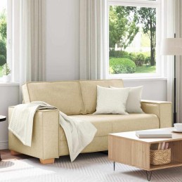 2-Sitzer Sofa Creme 140 cm...