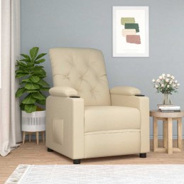 Relaxsessel Creme Stoff