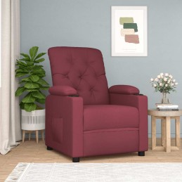 Relaxsessel Weinrot Stoff