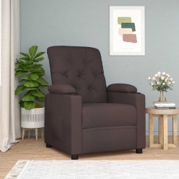 Relaxsessel Dunkelbraun Stoff