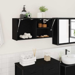 Bad-Wandschrank Schwarz...